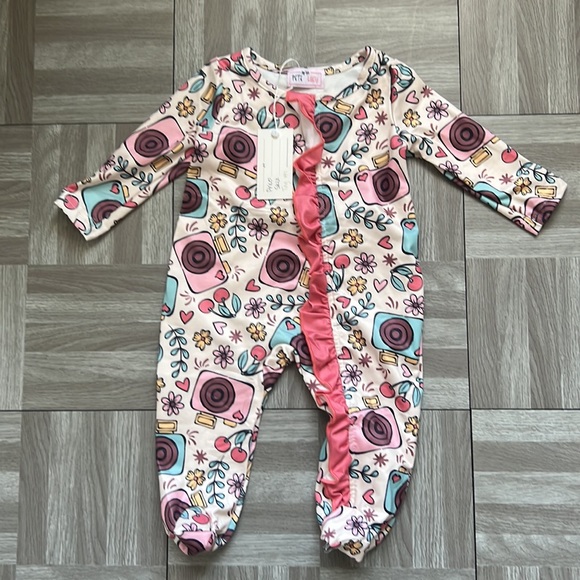 Everbloom Zip-Up Infant Romper by Pete + Lucy - Picture 2 of 7